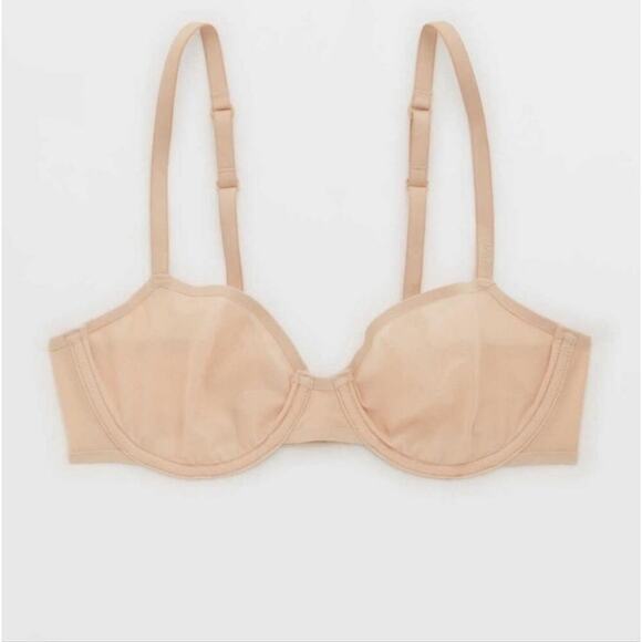 NWT SMOOTHEZ by Aerie Mesh Balconette Bra - Picture 1 of 10
